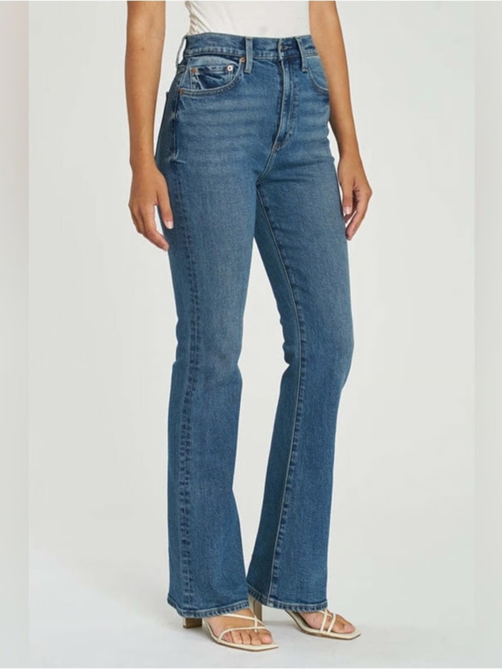 pistola Blue High-Rise Flare Jeans